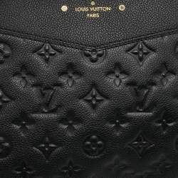 Pre Owned Louis Vuitton Black Monogram Empreinte Leather Daily Pouch