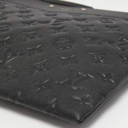 Pre Owned Louis Vuitton Black Monogram Empreinte Leather Daily Pouch