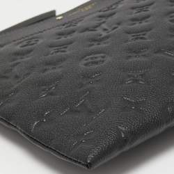 Pre Owned Louis Vuitton Black Monogram Empreinte Leather Daily Pouch