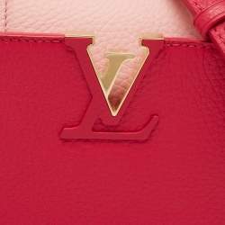 مملوكة مسبقًا Louis Vuitton Rose Pondichéry Pink/Coquille/Fresh Pink Taurillon Leather Capucines Mini Bag