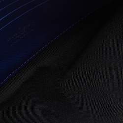 Pre Owned Louis Vuitton Blue Monogram Eclipse Canvas Discovery PM Pochette