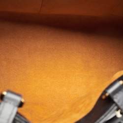 Pre Owned Louis Vuitton Black Giant Monogram Empreinte Leather Onthego MM Bag
