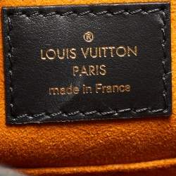 Pre Owned Louis Vuitton Black Giant Monogram Empreinte Leather Onthego MM Bag