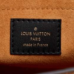 Pre Owned Louis Vuitton Black Monogram Canvas and Leather On My Side MM Bag 