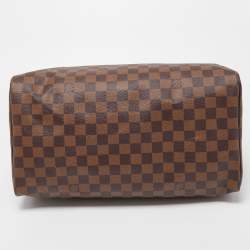 Pre Owned Louis Vuitton Damier Ebene Canvas Speedy 35 Bag