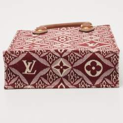 Pre Owned Louis Vuitton Bordeaux Since 1854 Jacquard Petit Sac Plat Bag