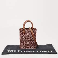 Pre Owned Louis Vuitton Bordeaux Since 1854 Jacquard Petit Sac Plat Bag