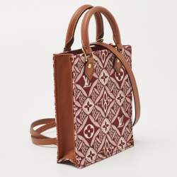 Pre Owned Louis Vuitton Bordeaux Since 1854 Jacquard Petit Sac Plat Bag