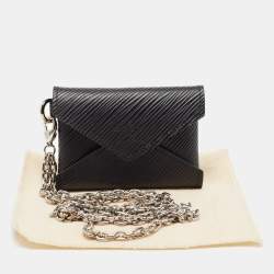 Louis Vuitton Black Epi Leather LV Pop Kirigami Necklace