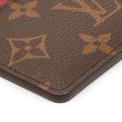 Louis Vuitton Fuchsia Monogram Canvas Card Holder
