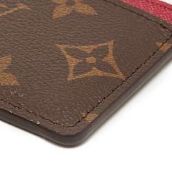 Louis Vuitton Fuchsia Monogram Canvas Card Holder