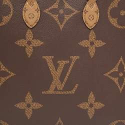 Pre Owned Louis Vuitton Reverse Monogram Canvas Giant Onthego GM Bag
