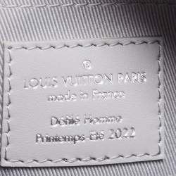 Pre Owned Louis Vuitton Silver Damier Glitter Mini Soft Trunk Bag