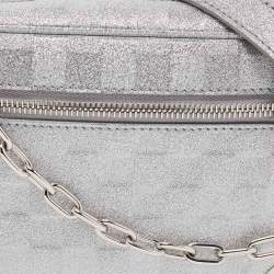 Pre Owned Louis Vuitton Silver Damier Glitter Mini Soft Trunk Bag