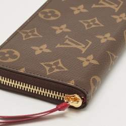 Louis Vuitton Fuchsia Monogram Canvas Clemence Wallet