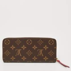 Louis Vuitton Fuchsia Monogram Canvas Clemence Wallet