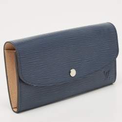 Louis Vuitton Blue Marine Epi Leather Emilie Wallet