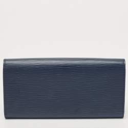 Louis Vuitton Blue Marine Epi Leather Emilie Wallet