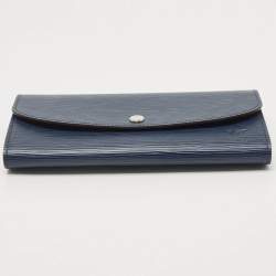 Louis Vuitton Blue Marine Epi Leather Emilie Wallet