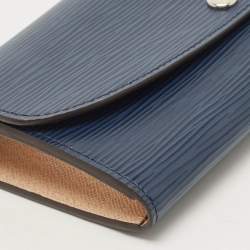 Louis Vuitton Blue Marine Epi Leather Emilie Wallet