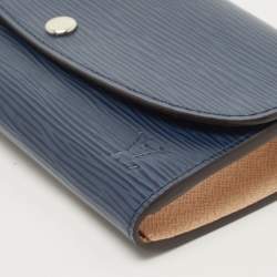 Louis Vuitton Blue Marine Epi Leather Emilie Wallet