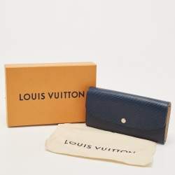 Louis Vuitton Blue Marine Epi Leather Emilie Wallet