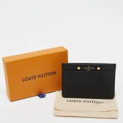 Louis Vuitton Black Monogram Empreinte Leather Card Holder