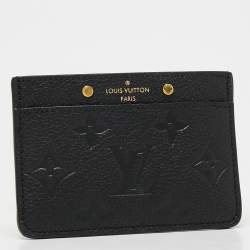 Louis Vuitton Black Monogram Empreinte Leather Card Holder