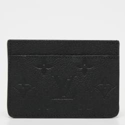 Louis Vuitton Black Monogram Empreinte Leather Card Holder