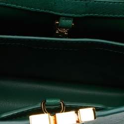 مملوكة مسبقًا Louis Vuitton Green Ostrich Leather Capucines BB Bag
