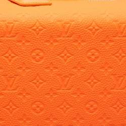 Pre Owned Louis Vuitton Orange Empreinte Leather Horizon 55 Suitcase
