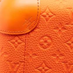 Pre Owned Louis Vuitton Orange Empreinte Leather Horizon 55 Suitcase