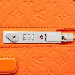 Pre Owned Louis Vuitton Orange Empreinte Leather Horizon 55 Suitcase