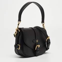 Pre Owned Louis Vuitton Black Epi Leather Saumur BB Bag