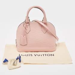 Pre Owned Louis Vuitton Rose Ballerine Epi Leather Alma BB Bag