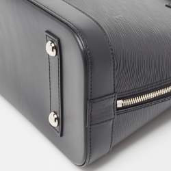 Pre Owned Louis Vuitton Black Epi Leather Alma PM Bag