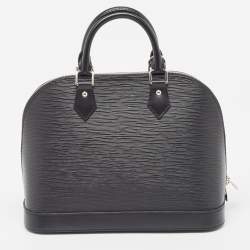 Pre Owned Louis Vuitton Black Epi Leather Alma PM Bag