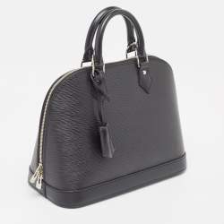 Pre Owned Louis Vuitton Black Epi Leather Alma PM Bag