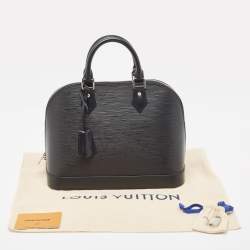Pre Owned Louis Vuitton Black Epi Leather Alma PM Bag