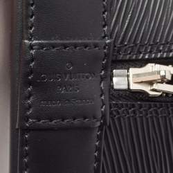 Pre Owned Louis Vuitton Black Epi Leather Alma PM Bag