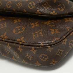 Pre Owned Louis Vuitton Khaki Monogram Canvas Multi Pochette Accessories Bag