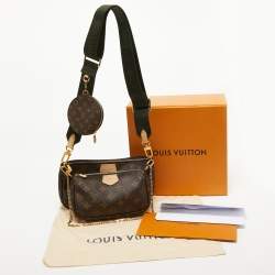 Pre Owned Louis Vuitton Khaki Monogram Canvas Multi Pochette Accessories Bag
