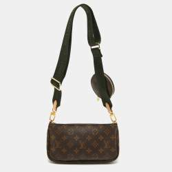 Pre Owned Louis Vuitton Khaki Monogram Canvas Multi Pochette Accessories Bag