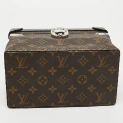 Pre Owned Louis Vuitton Black Monogram Canvas City Trunk PM Bag