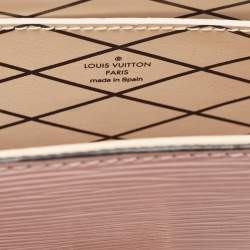 Pre Owned Louis Vuitton Black/Rose Ballerine Epi Leather Vertical Trunk Pochette