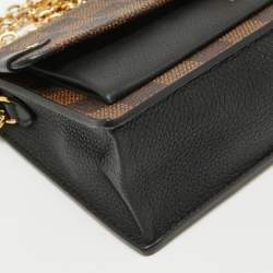 Louis Vuitton Damier Ebene Canvas Vavin Chain Wallet 
