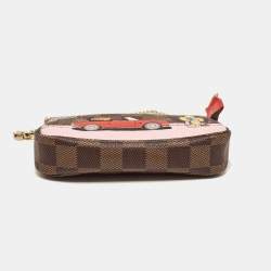 Pre Owned Louis Vuitton Damier Ebene Canvas Christmas Vivienne Paris Pochette Accessoires