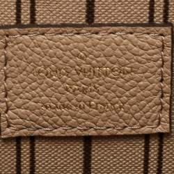 Pre Owned Louis Vuitton Tourterelle Monogram Empreinte Leather Pochette Metis Bag