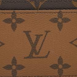 Pre Owned Louis Vuitton Monogram Reverse Canvas Card Holder