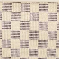 Pre Owned Louis Vuitton Damier Azur Canvas Neverfull PM Zipped Pochette